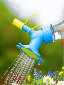 1/2/4 件，二合一塑料浇水瓶，家居花园饮料瓶双喷水器园艺工具，二合一喷雾瓶浇水壶灌溉工具，便捷浇水用品