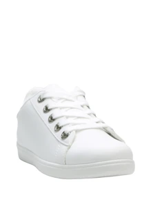 Classic Fashion Minimalist Comfortable Lightweight Casual Skateboarding Shoes - White - View 2