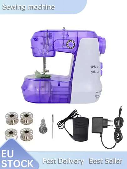 Household Portable Electric Manual Multifunctional Transparent Shell Mini Sewing Machine