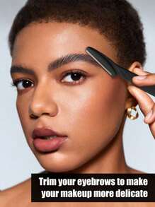 Set de 30/12/6/3/1 pieza de afeitadora y rasuradora de cejas negra, recortadora y rasuradora de cejas, herramienta de exfoliación de dermoplaneo, recortadora de vello corporal y set de rasuradora de cara y cejas con hoja de mango largo y cubierta de precisión, herramientas adecuadas para dar forma a las cejas de mujeres o para uso en viajes