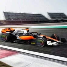 1:43 F1 Racing 2023 BRITISH GRAND PRIX McLaren MCL60 Car Imitates Real Alloy Car Model Formula