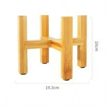 Small Durable Wooden Flower Pot Trays, Flower Pot Rack, Strong Freestanding Bonsai Stand, Indoor Display Plant Stand For Garden And Home