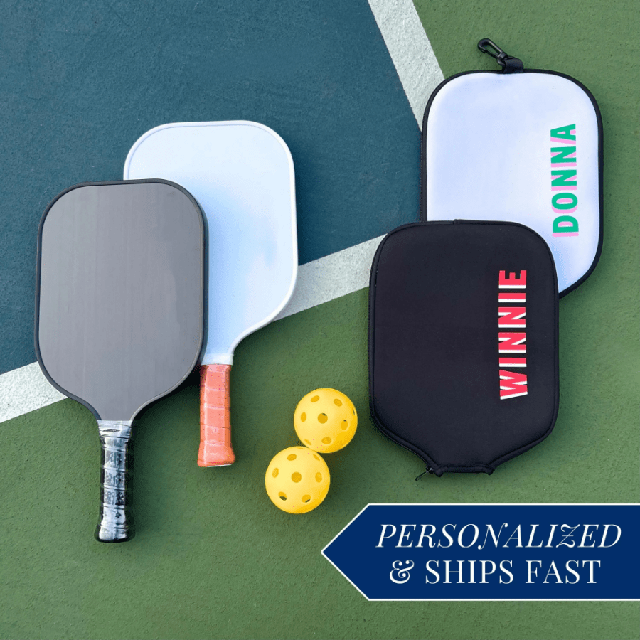 Custom Designed Pick Racket Cover, Personalized Name, Suitable For Beginners, Lightweight, Suitable For Tournaments