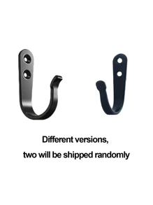 10/20PCS Heavy Duty Iron Coat Hooks With Screws, Wall Mounted Metal Hangers, Rust Resistant Coating, Easy To Install, Industrial Display Hooks, For Home And Office Decor
