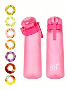 1PC Flavored Water Bottle, Bottle Starter Set, Drinking Bottle With One Random Flavoured Pods Suitable For Gyms, Schools, Flavored Water Bottle,Back To School