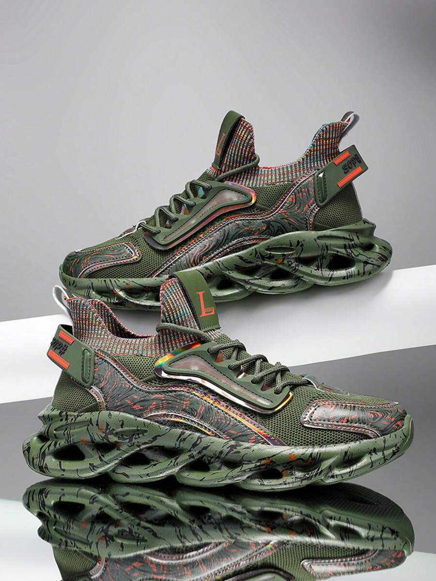 New 2025 Europe Station Men's Casual Sports Shoes, Herringbone Sole