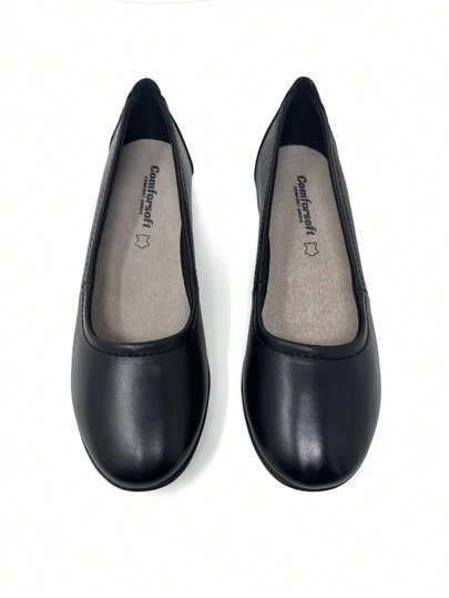 Genuine Leather Casual Versatile Flat Loafers, Full Grain Leather