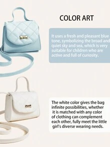 1pc S Cute Bow Decor Shoulder Crossbody Bag, Mini Bag For Outfit Matching