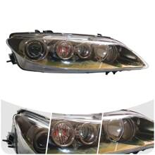 Halogen Headlights Assembly Fit For Right Side Headlamp Black Housing Headlight