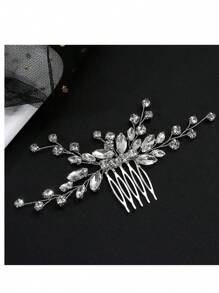 Accessoires de coiffure de mariée - épingle à cheveux en cristal de verre et strass fait main, peignes à pinces pour les côtés des cheveux, décoration de mariage en gros