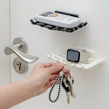 Rooster Zeepkist Groothandel Creatieve Imitatie Rotan Plastic Muur Gemonteerd Punch-Free Toilet Badkamer Afvoer Zeepkist