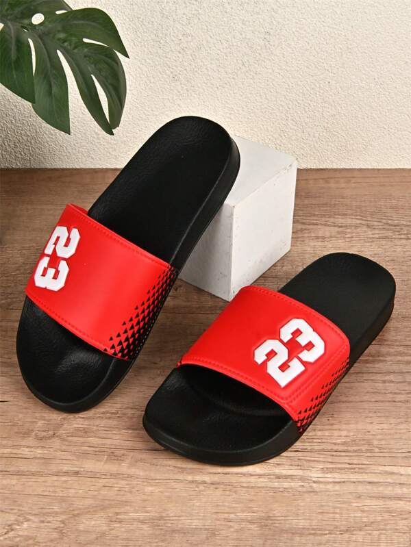 Sandalias ligeras y transpirables de dedo abierto para hombres y mujeres de talla grande, pantuflas para playa y uso interior/exterior, en rojo, negro y blanco, para primavera/verano
