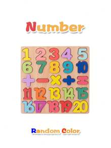 3 in 1 Puzzle di legno per bambini, Puzzle di legno per alfabeto, numeri e forme, Giocattoli Puzzle per l'apprendimento per bambini, Set di 3 puzzle 3 in 1 per bambini di età 3+