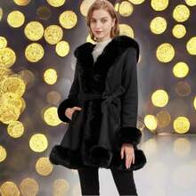 abrigo afelpado - Negro - Ver 1