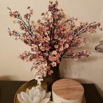 1/3/6 件人造花、满天星花束、婚礼、家居装饰、餐厅、卧室、花瓶、装饰品、户外花园、花篮、情人节礼物装饰、派对和聚会、DIY 花环、手工材料