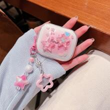 Colorful Star Transparent Shell Case For Redmi Buds 6play/6Pro/5pro, Air3SE/Air2SE/3Pro/Buds3/6Lite Headphones Protective Cover, Air3 SE Bluetooth Earphone Case, Redmi Buds 6/7s/SE Earphone Protective Case, Redmi Buds 5/6s/Buds 4Pro/3Pro/Buds3/4 Shockproof Soft Shell With Creative Pendant