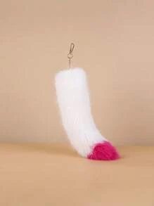 可爱狐狸尾巴设计汽车钥匙扣适合日常使用送给女性情人节的礼物