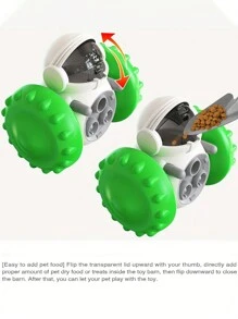 1pc Pet Roly-Poly Tumbler Toy, Interactive Wobble Food Dispenser Suitable For Various Sized Cats & Dogs