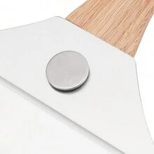Silberner Pizzaspachtel Pizzaspachtel aus Holz und Aluminiumtechnologie. - Silber - Übersicht 3