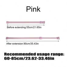 FEPK 1pc Multi-Function Expandable Rod, No-Drill Tension Curtain Rod, Fits For Windows, Bathroom, Cabinet, Kitchen,Women Valentine Gift Birthday Boyfriend Girlfriend Home Bathroom Decor Fall Decor Bathroom Accessories Back To School - Multicolor - View 20