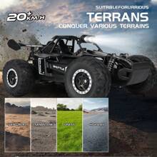 AXNEN Auto Telecomandata Fuoristrada in Scala 1:16 ad Alta Velocità, Auto da Drift con Tecnologia 2.4G, Velocità di 20 km/h, Adattabile a Diversi Terreni, Design Anti-Collisione e Grandi Pneumatici in Gomma.