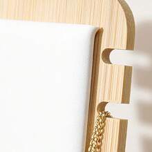 1pc Creative Bamboo Necklace Display Stand,Fashionable Jewelry Organizer - White - View 9