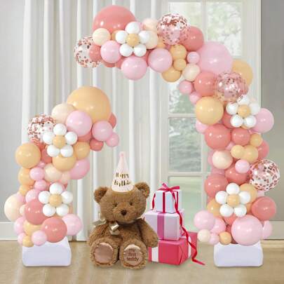 Ballonbogen-Halbbogen-Ballonst änder mit Basis ballons Halter Set W/Rohr-Ballonbogen-Kit Halbbogen-Ballonst änder mit Basis-Hintergrund-Ballons-Halter-Set