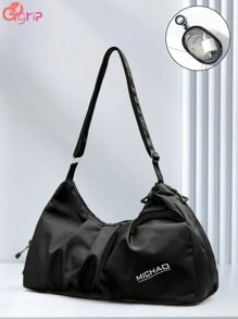 GlamourGrip Bolso de viaje corto de moda para deportes y yoga de mujer, bolsa de gran capacidad para entrenar, Viene con bolsa de almacenamiento portátil para cable de datos, agarre cómodo y material duradero que no daña las manos, Regalo de Navidad perfecto para familiares y amigos.