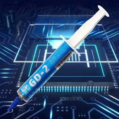 GD-2 Hochleistungs-Wärmeleitpaste, 3g grau Spritze - 7,5 W/m-K Wärmeleitfähigkeit, geringer Ölgehalt, Verbindung zur Verbesserung der Wärmeableitung (1 Stück)