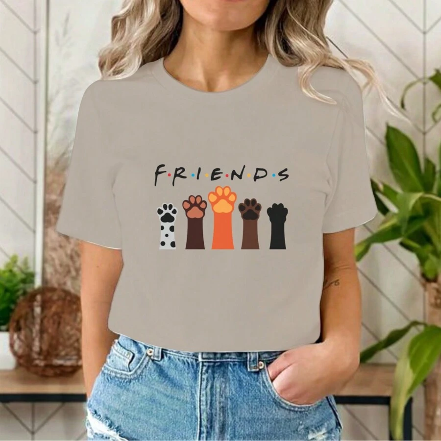 Blusa t-shirt PETS,ENFERMEIRA,CUIDADO, moda casual,moda , plus size baby look colorida - Cinza - Visão 1
