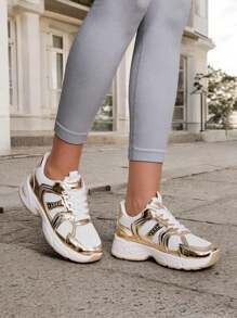 Royalfashion Women's Sneakers Resioo - Gold - View 2