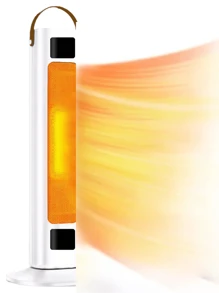 Ventilador de Aire Frío y Caliente Calefactor Ajuste de Clima en tu Hogar con Diseño Elegante y Ergonómico Alto Flujo de Aire Calentador de Interiores Enfriador Eléctrico para Refrescar el Hogar con Rotación de 60° con 2 Velocidades de Abanico - Blanco - Ver 9