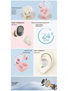 Bluetooth Wireless In-Ear Noise Reduction Headphones Bluetooth - Black - View 10