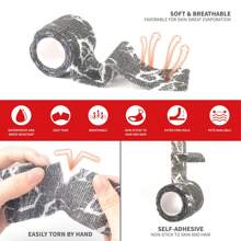 Adhesive Elastic Breathable Bandage - Black - View 5