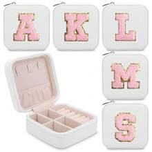 1pc Portable Jewelry Organizer Box For Women - Double-Layer Travel Jewelry Case With Zipper | Mini Storage For Earrings, Rings & Necklaces | Cute Cosmetic Bag & Cruise Essential (Perfect Gift For Bridesmaids, Easter & Holidays)