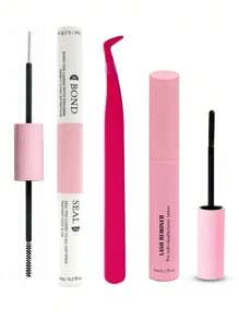 Lash Bond And Seal 10ml Individual Lashes Glue And Seal Super Strong Hold Lash Extension And Lash Glue Remover 5ml Tweezers Kitlash Glue,Eyelash Glue - Baby Pink - View 18
