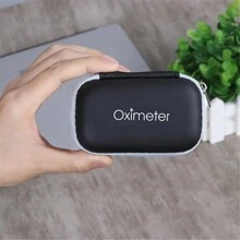 Estuche de almacenamiento para oxímetro, caja multifuncional para almacenar oxímetro de pulso, bolsa de transporte para oxímetro de dedo, bolsa de almacenamiento para monitor de saturación de oxígeno en sangre, bolsa con cremallera