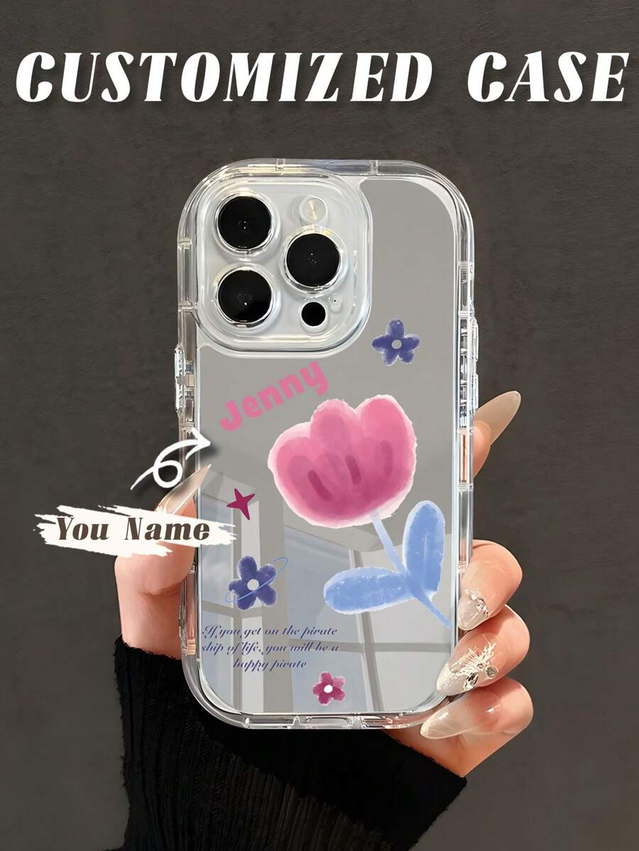 Carcasas personalizadas para teléfono con foto: personaliza tu estilo compatible con las series compatible con iPhone 16, 15, 14, 13, 12, 11, 7/8 y X/XS - ¡Haz única cada deslizada! - Carcasa de teléfono con espejo - Multicolor - Ver 1
