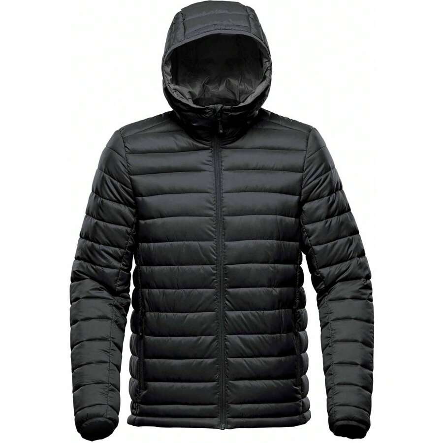 Stormtech Mens Stavanger Thermal Padded Jacket (Black/Graphite) - 40gsm 100% Nylon - Black - View 1