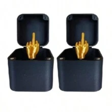 New Middle Finger Surprise Gift Box, Practical Joke Decor Ornament For Outdoor Setting - Multicolor - View 2