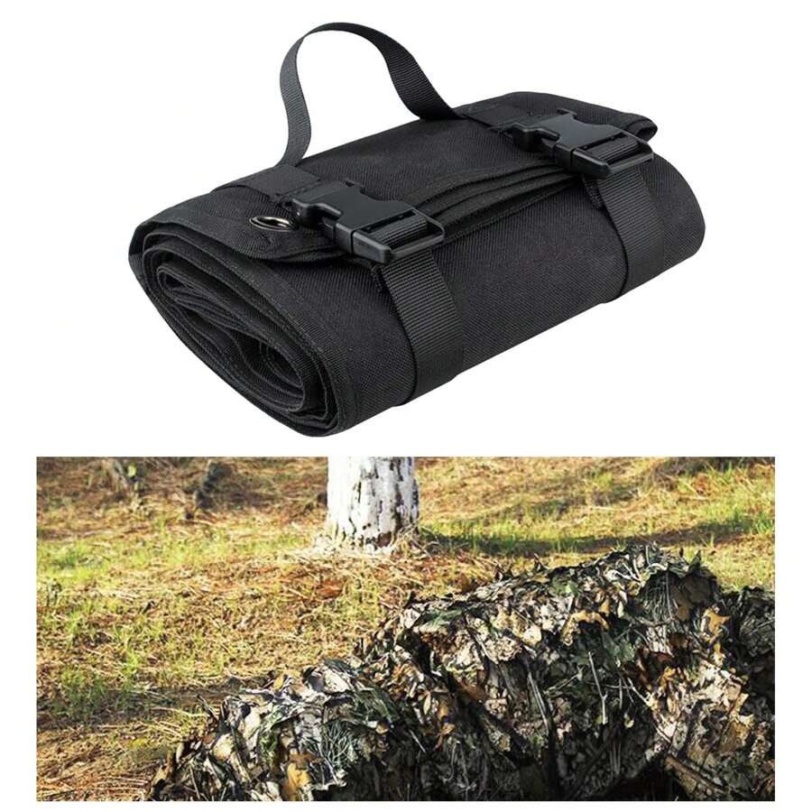 Hunting Training Pad Shooting Mat Range Sniper Portable Roll Up Mat - Black - View 1