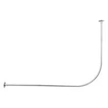 Eatssode Barra de cortina de ducha ajustable de 72-95 x 90-130 cm, barra de cortina de ducha de acero inoxidable para baño y bañera, decoración del hogar y accesorios de baño, de vuelta a la escuela, decoración de otoño