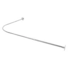 Eatssode Barra de cortina de ducha ajustable de 72-95 x 90-130 cm, barra de cortina de ducha de acero inoxidable para baño y bañera, decoración del hogar y accesorios de baño, de vuelta a la escuela, decoración de otoño