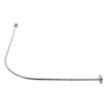 Eatssode Barra de cortina de ducha ajustable de 72-95 x 90-130 cm, barra de cortina de ducha de acero inoxidable para baño y bañera, decoración del hogar y accesorios de baño, de vuelta a la escuela, decoración de otoño