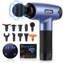 SEJOY Massage Gun Deep Tissue For Athletes Percussion Massager 30 Speed 10 Heads - 1 - Xem 2