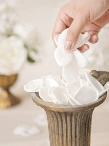 200pcs/500pcs/1000pcs Artificial Rose Petals, Silk Rose White Petals For Wedding Party, Valentine's Day, Engagement Party Decoration, Birthday Decoration, Table Centerpieces, Party Confetti, Flower Girl Basket Petals, Baby Shower