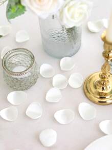 200pcs/500pcs/1000pcs Artificial Rose Petals, Silk Rose White Petals For Wedding Party, Valentine's Day, Engagement Party Decoration, Birthday Decoration, Table Centerpieces, Party Confetti, Flower Girl Basket Petals, Baby Shower