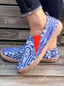 Zapatos planos versátiles y con estilo para mujer, zapatos casuales de punta redonda para exteriores, zapatillas atléticas ligeras y de bajo corte para caminar