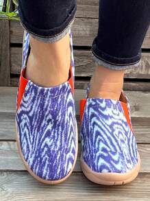Zapatos planos versátiles y con estilo para mujer, zapatos casuales de punta redonda para exteriores, zapatillas atléticas ligeras y de bajo corte para caminar