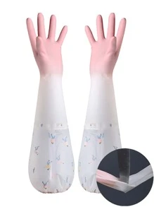 1 Đôi Găng Tay Vệ Sinh Bền Và Chống Thấm Nước Cho Công Việc Nhà - Chống Trượt Và Chống Mài Mòn, Lý Tưởng Cho Nhà Bếp, Giặt Là Và Công Việc Nhà - Nhiều màu - Xem 10